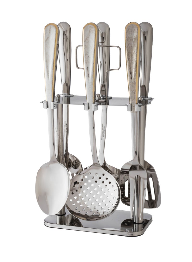 Bin shihoon A Set Of Sink And Service Spoons For The Kitchen Made of 18/10 Stainless Steel  - Image 2