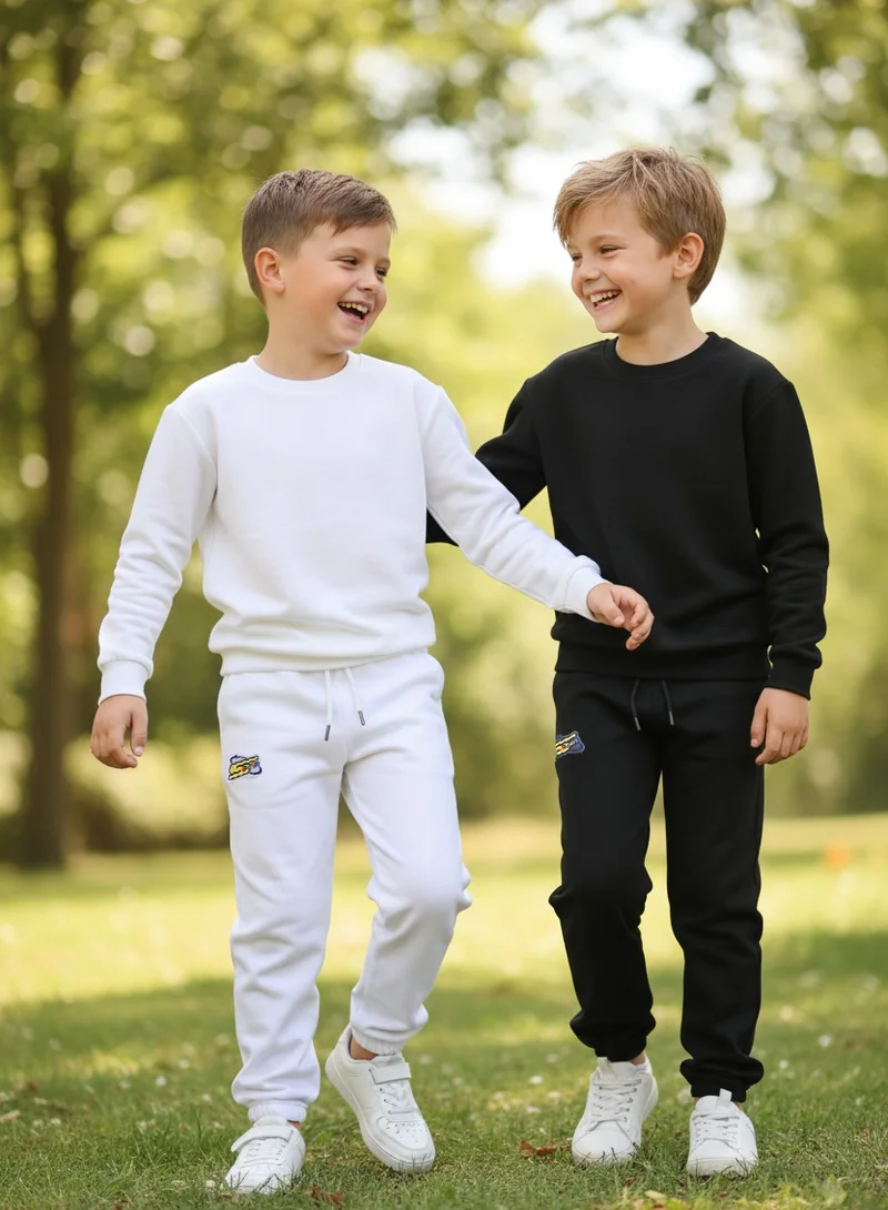 zaitoon Spacetoon Cargo Pants- 2 pants pack- black and white