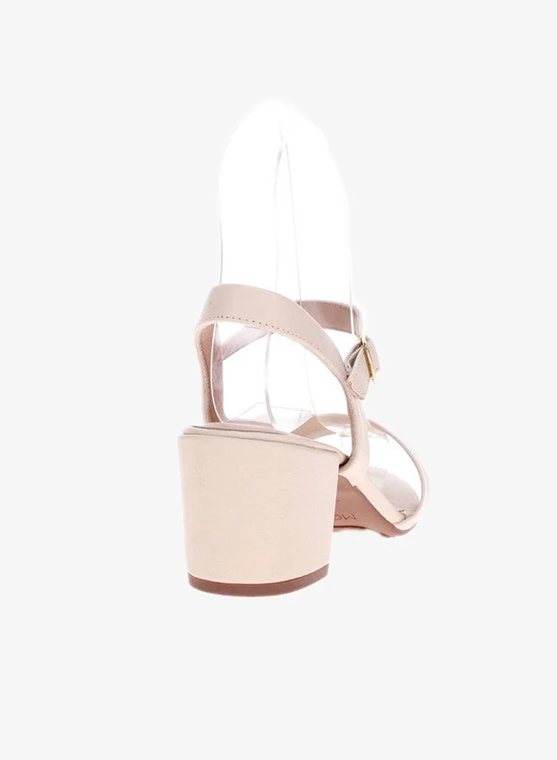 Modare  Modare Ladies Mid Heel Sandals Beige | Made In Brazil for Women | Best Price UAE