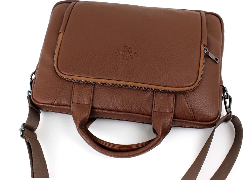 Derise Club Unisex,Tan Color File Tablet Notebook Bag, 14 Inch Laptop and Briefcase