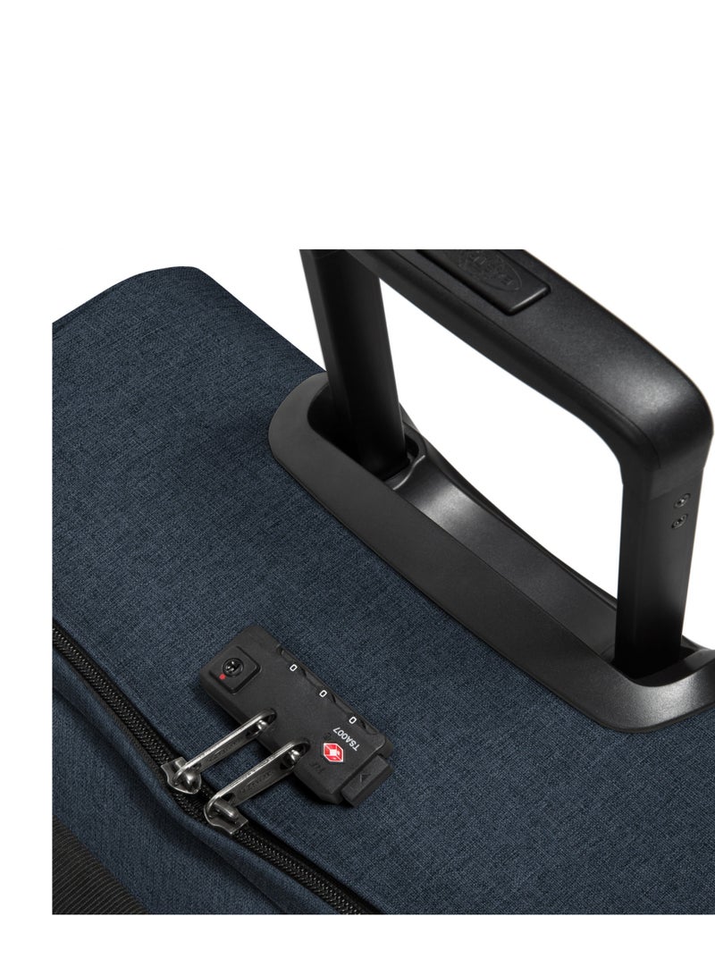 EASTPAK TRANVERZ 2-wheel travel trolley with 2 main compartments Luggage Bag Denim Blue Medium - Image 4