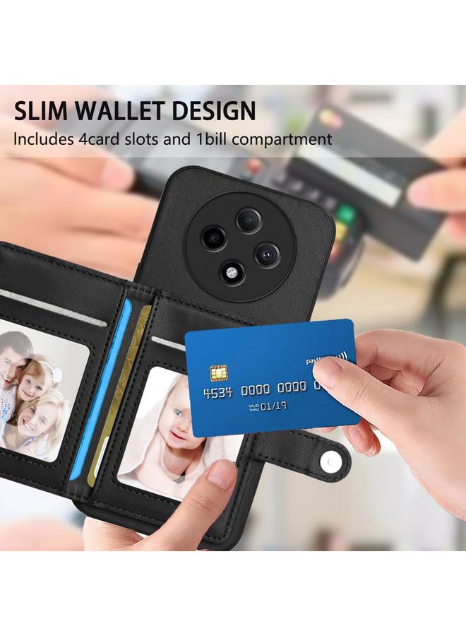 S-TOP Case For OPPO A3 Pro 5G Button Card Bag RFID Anti-theft Phone Case - Image 5