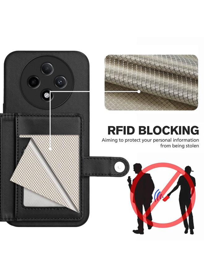 S-TOP Case For OPPO A3 Pro 5G Button Card Bag RFID Anti-theft Phone Case - Image 3
