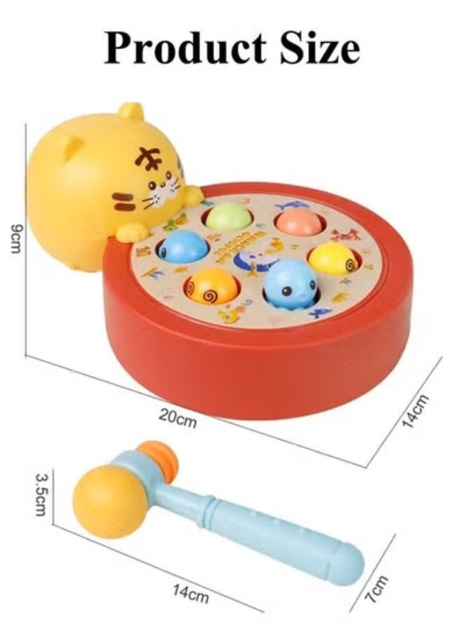 XiuWoo Whack A Mole Play Percussion Toys Preschool Toddler Toy Preschool Toddler Toy,Infant Cartoon Early Education Toys，Parent-Child Interactive Games, Best Gift for Children, Mini Whack-a-mole Portable Game Machine - Image 2