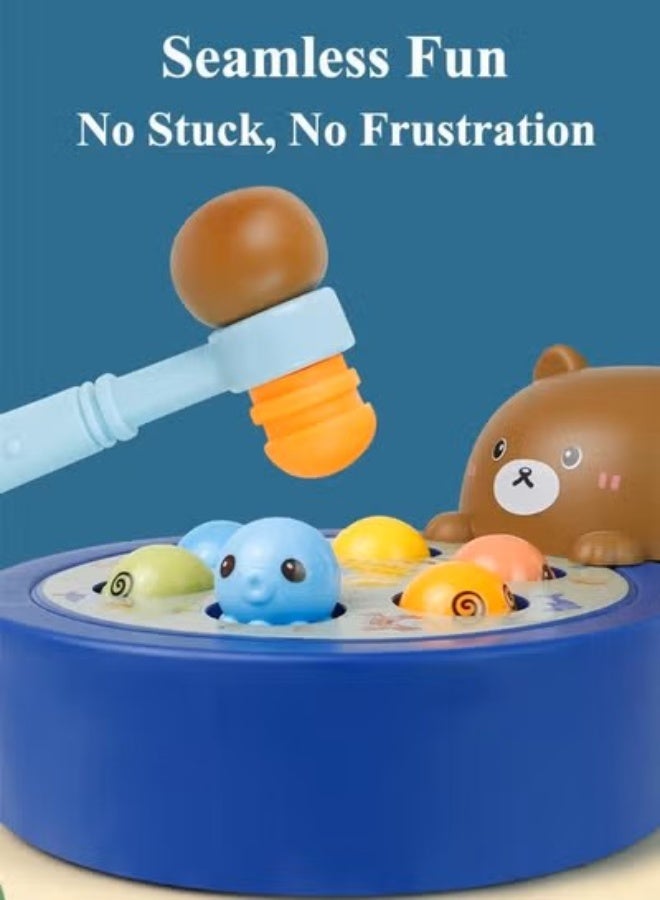 XiuWoo Whack A Mole Play Percussion Toys Preschool Toddler Toy Preschool Toddler Toy,Infant Cartoon Early Education Toys，Parent-Child Interactive Games, Best Gift for Children, Mini Whack-a-mole Portable Game Machine - Image 4