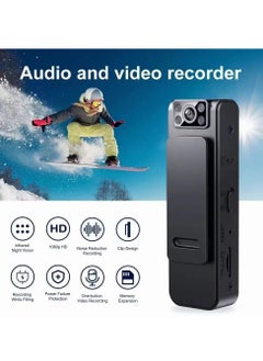 Generic Portable Magnetic Back Clip Camera WIFI Audio and Video Recorder Infrared Night Vision HD Circular Video Body Camera Suitable for Outdoor Sports Camera  - Image 2