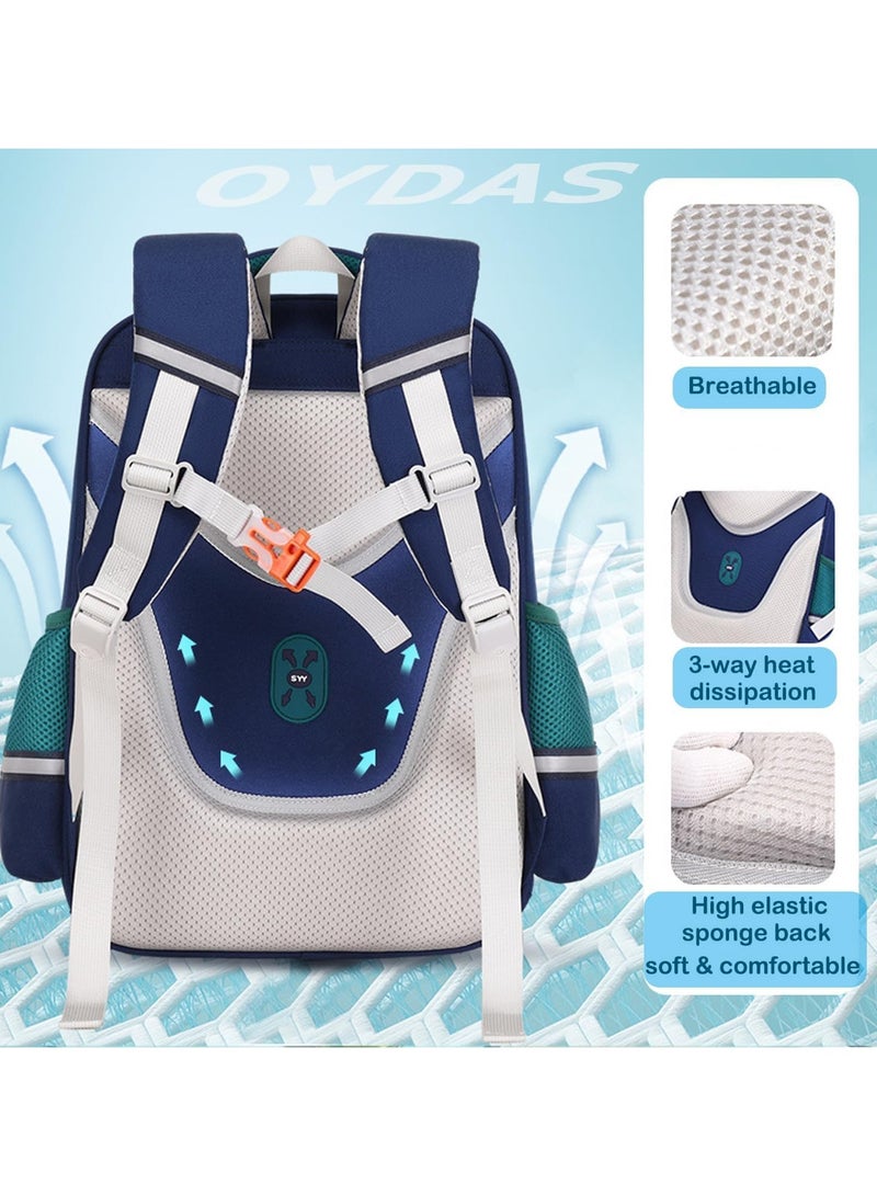 VUCATIN School Bag for Girls 2 PCS Set Kids Backpack Cute School Bags Shoulder Handbags Cartoon Rucksack Book Bags Large Capacity Bag Waterproof Bags Multiple Pockets Schoolbags Pencil Bag (Rabbit 37cm*30cm*14cm) - Image 3
