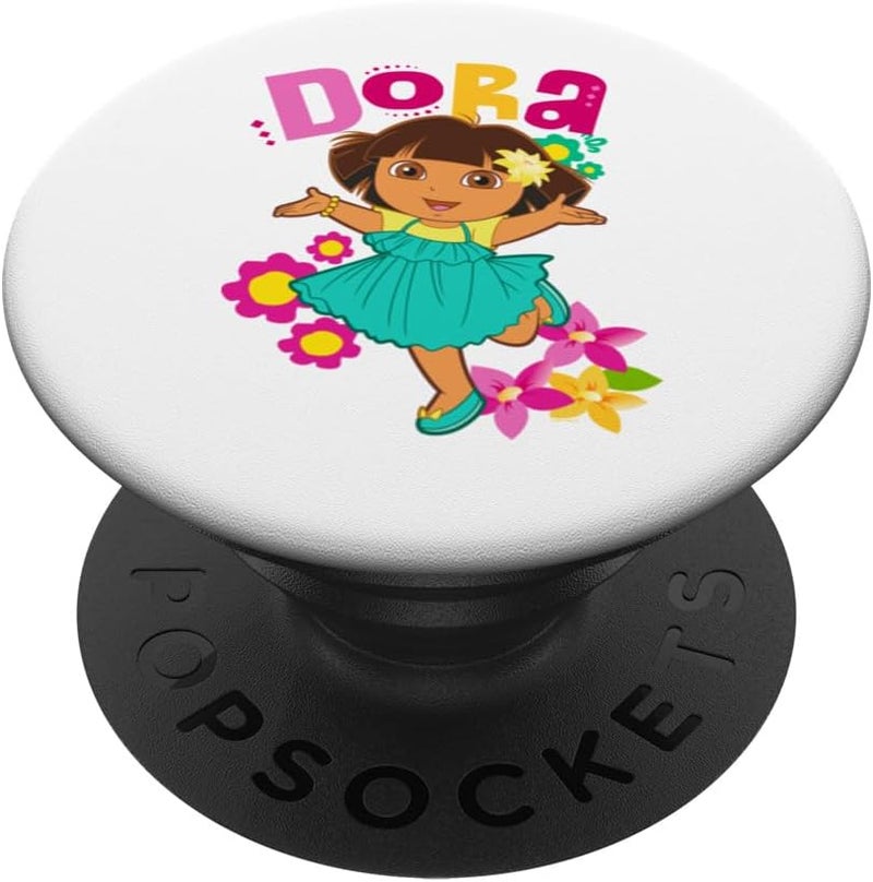 DORA دورا المستكشفة زهرة في شعر فستان بوب سوكيتس ستاندرد بوب جريب - Image 1