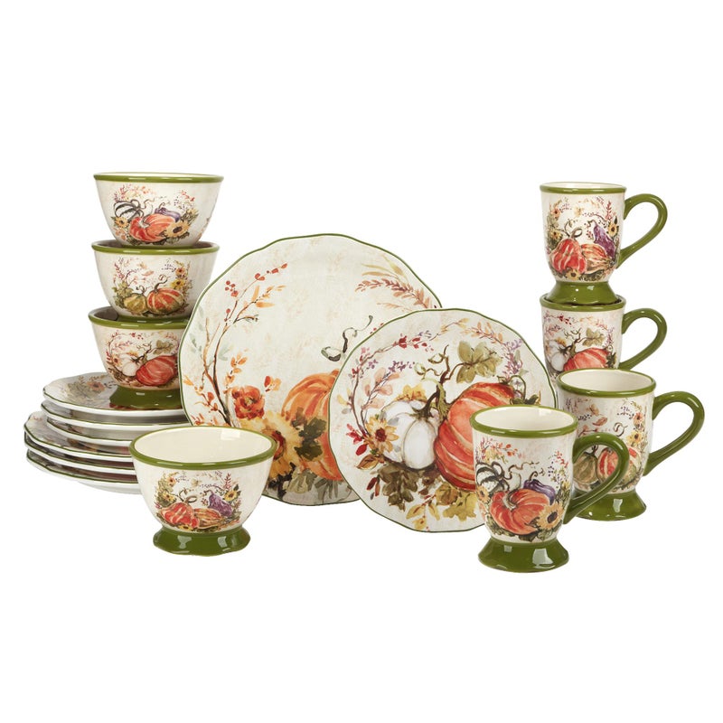 Certified International Harvest Morning 16 pc Dinnerware Set Service for 4 Multicolor - Image 1