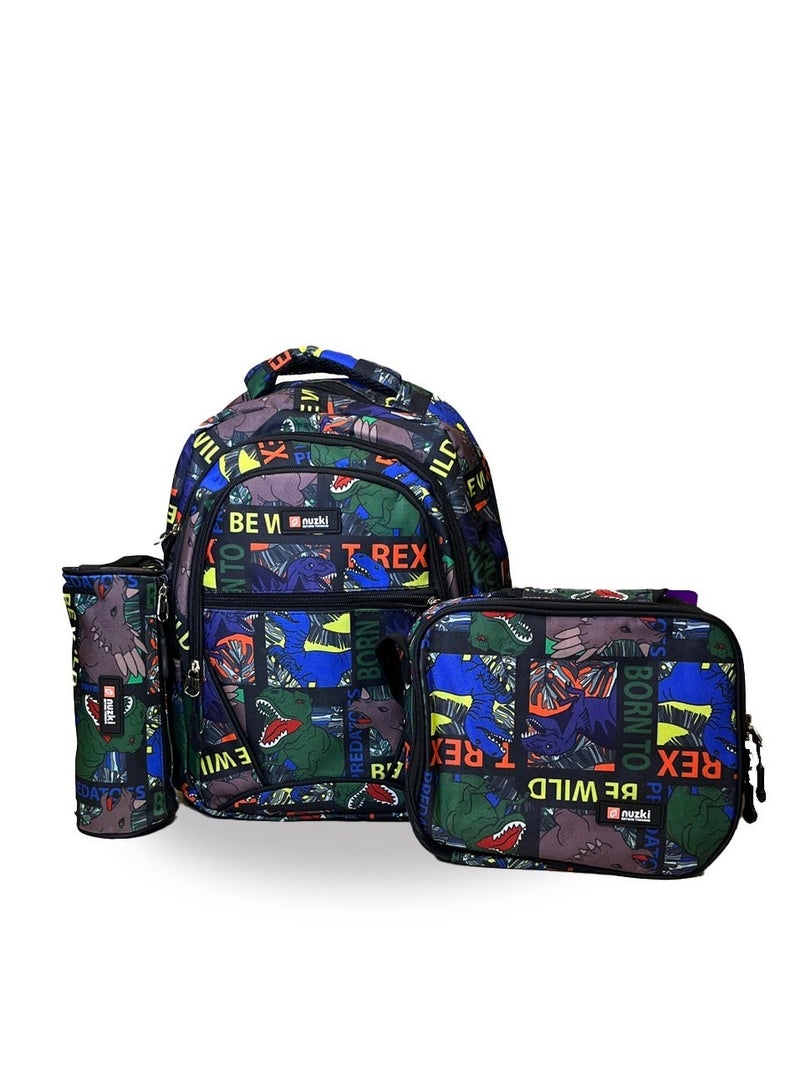 3Pcs/Set Kids School Bag - Girls Student Backpack, Schoolbag, Pencil Bag, Lunch Box. 15.5 inches - Image 2