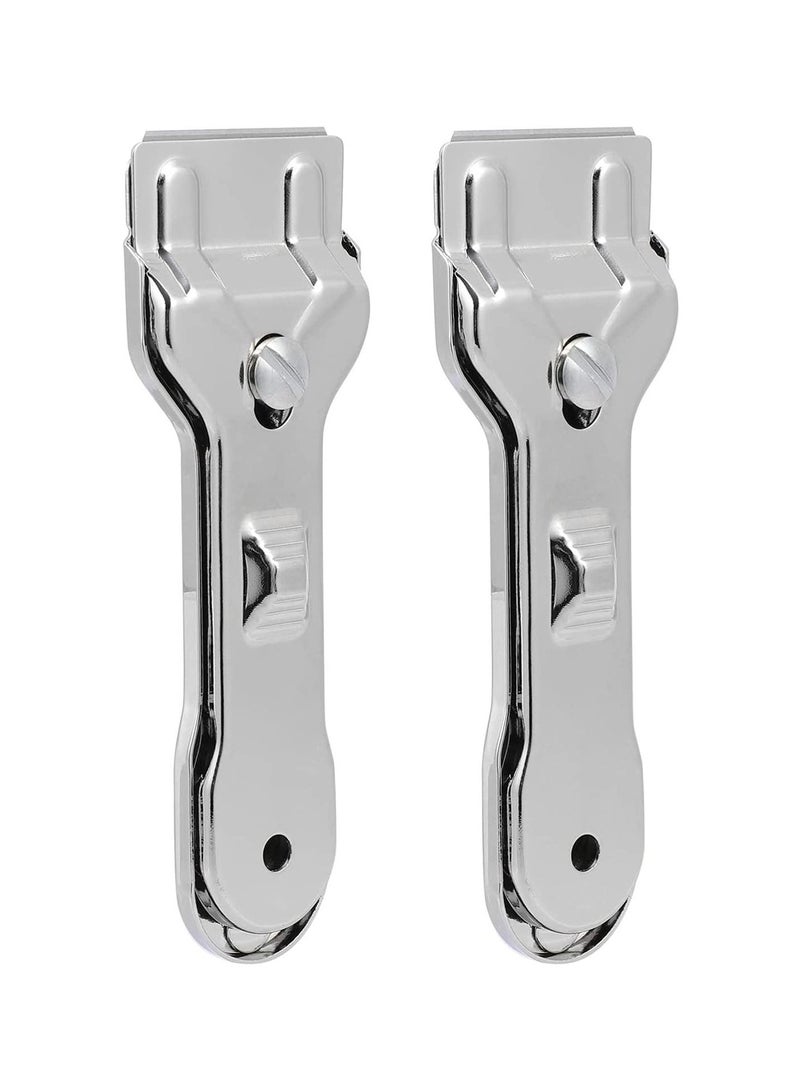 SYOSI Glass Scraper, 2Pcs Window Scraper Paint Scraper Car Decal Glue Remover Cleaning Scraper for Glass Ceramic and Induction Cooktops - Image 1