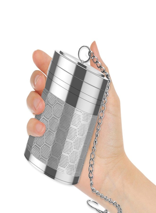 Numola Large Tea Infusers for Loose Tea, Extra Fine Mesh Large Tea Strainer for Spice Cooking, 304 Stainless Steel Tea with Extended Chain Hook for Teapot Cup - Image 3
