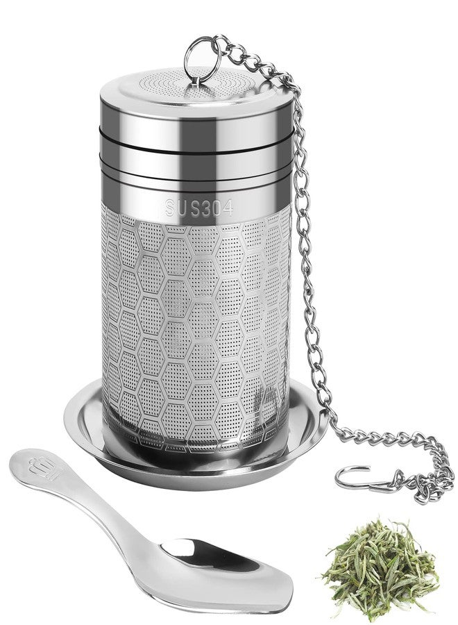 Numola Large Tea Infusers for Loose Tea, Extra Fine Mesh Large Tea Strainer for Spice Cooking, 304 Stainless Steel Tea with Extended Chain Hook for Teapot Cup - Image 1