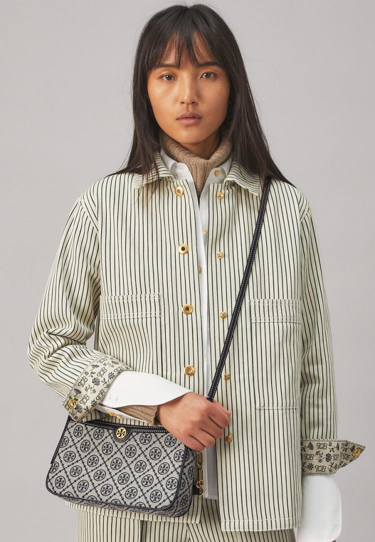 Burch TB T Monogram Jacquard Studio Bag Tory Navy - Image 4