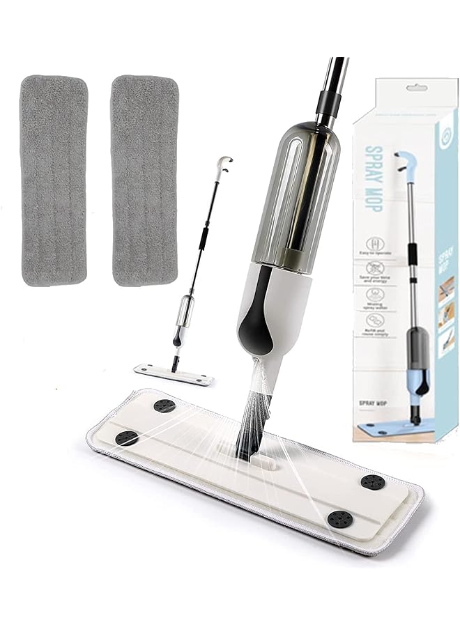 promass Spray Mop for Floor Cleaning,Floor Mop with a Refillable Bottle and 2 Washable Microfiber Pads,for Home Kitchen Hardwood Laminate Wood Vinyl Ceramic Tiles Floor Cleaning (WYL109) - Image 1