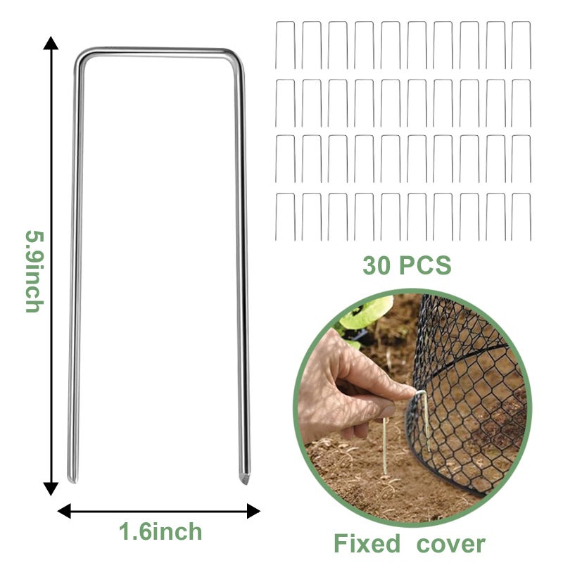 Dukelai 10 Pcs Chicken Wire Cloche Plant Covers Garden Netting Metal Heavy Duty Plant Protectors from Animals for Keeping Bunnies Chicken Squirrels Birds Other Out 9.13Ã—9.13 in - Image 4
