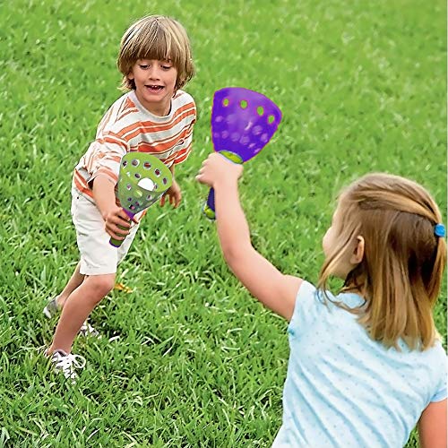 Geospace Original POP 'N Catch Family Skill Game with 2 Launchers - Launch & Catch The Ball for Hours of Fun! Perfect for Backyard, Beach or Tailgate Parties! Outdoor or Indoor Fun for Kids & Adults - Image 5