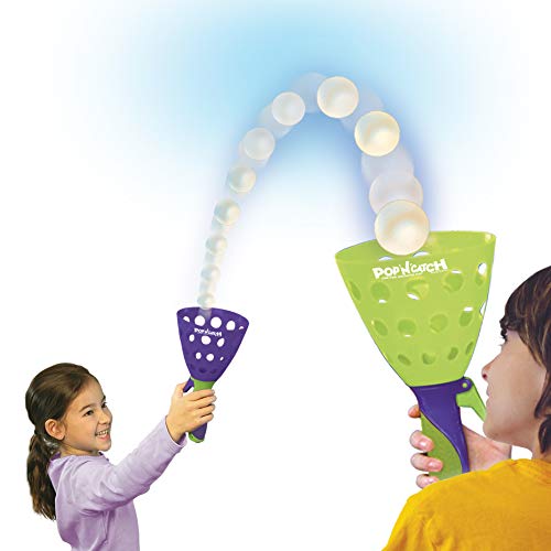 Geospace Original POP 'N Catch Family Skill Game with 2 Launchers - Launch & Catch The Ball for Hours of Fun! Perfect for Backyard, Beach or Tailgate Parties! Outdoor or Indoor Fun for Kids & Adults - Image 4