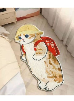 Hi homey Cute Cat Cartoon Shaped Floor Mat  - Image 1