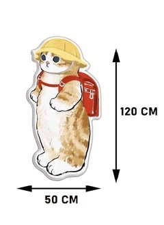 Hi homey Cute Cat Cartoon Shaped Floor Mat  - Image 3
