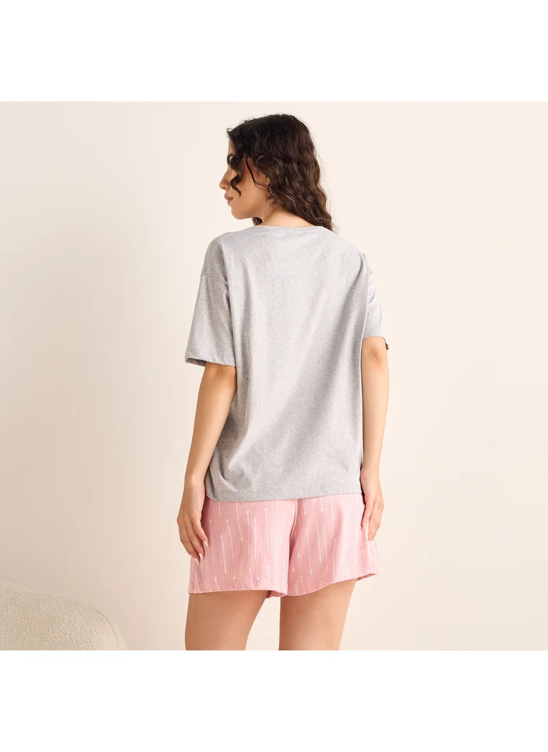 سبلاش فيڤ Printed Shorts Set