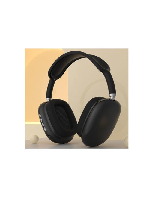 P9 Bluetooth Wireless Headset Over-Ear Headphone With Mic Black