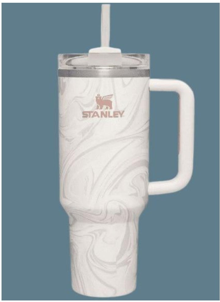 Stanley - Stanley Quencher H2.0 FlowState 40 oz Swirl Tumbler with Lid & Straw, Vacuum Insulated – Keeps Drinks Cold for 12 Hours, Leakproof, Durable Stainless Steel Travel Mug – Ideal for Water, Coffee, Iced Tea, Smoothies & More - Image 1