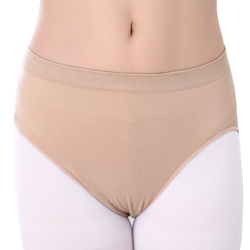 Kids Dance Underwear Flesh-Toned Seamless Dance Panties-Fleshy 