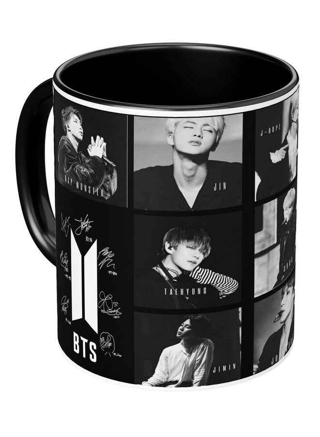 NH10 DESIGNS NH10 Designs BTS Printed Mug with Keychain for Girls Boys Birthday Gift for Friends BTS Music Band V Suga J-Hope Jungkook Jin Jimin Rm, BTS Mug (Coffee Mug-350ml) -B61BMK 26 (Ceramic) - Image 3