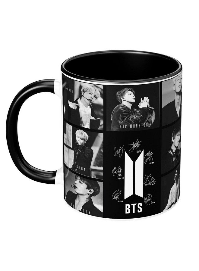 NH10 DESIGNS NH10 Designs BTS Printed Mug with Keychain for Girls Boys Birthday Gift for Friends BTS Music Band V Suga J-Hope Jungkook Jin Jimin Rm, BTS Mug (Coffee Mug-350ml) -B61BMK 26 (Ceramic) - Image 4