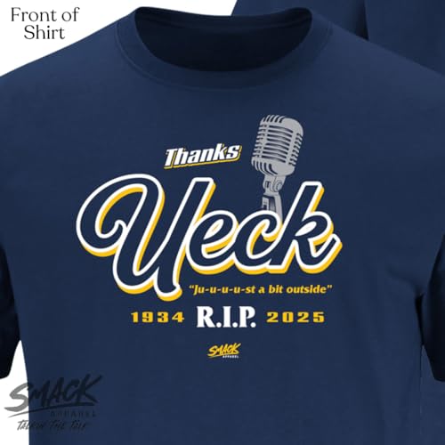 Smack Apparel Thanks Ueck TShirt for Milwaukee Baseball Fans SM5XL Navy Short Sleeve Large - Image 3