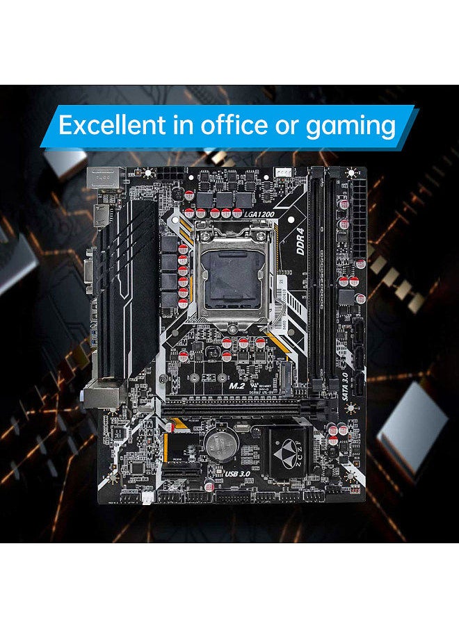 Generic - H410 Gaming Motherboard 2666MHz Frequency LGA1200(Intel 10th Gen) Compatible with Core i3/i5/i7/i9 & Celeron/Pentium - Image 1