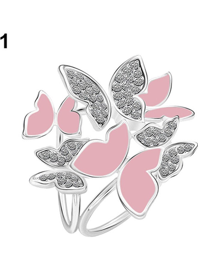 NIBEMINENT Butterfly Cluster Rhinestone Scarf Clip 