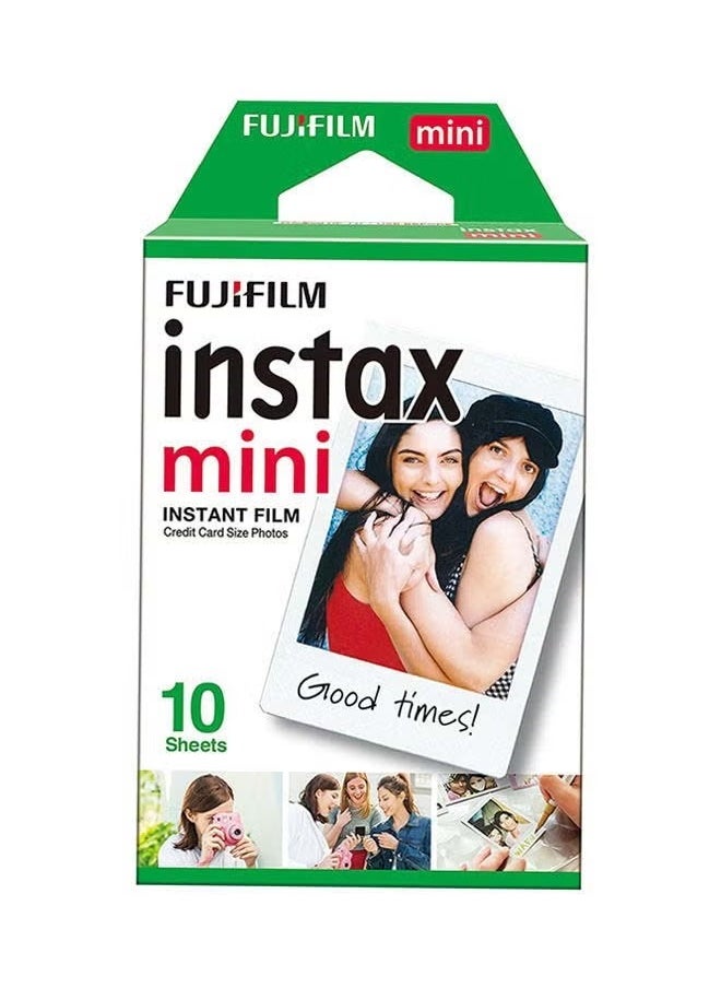 FUJIFILM 10-Sheet Instant Mini Film White 