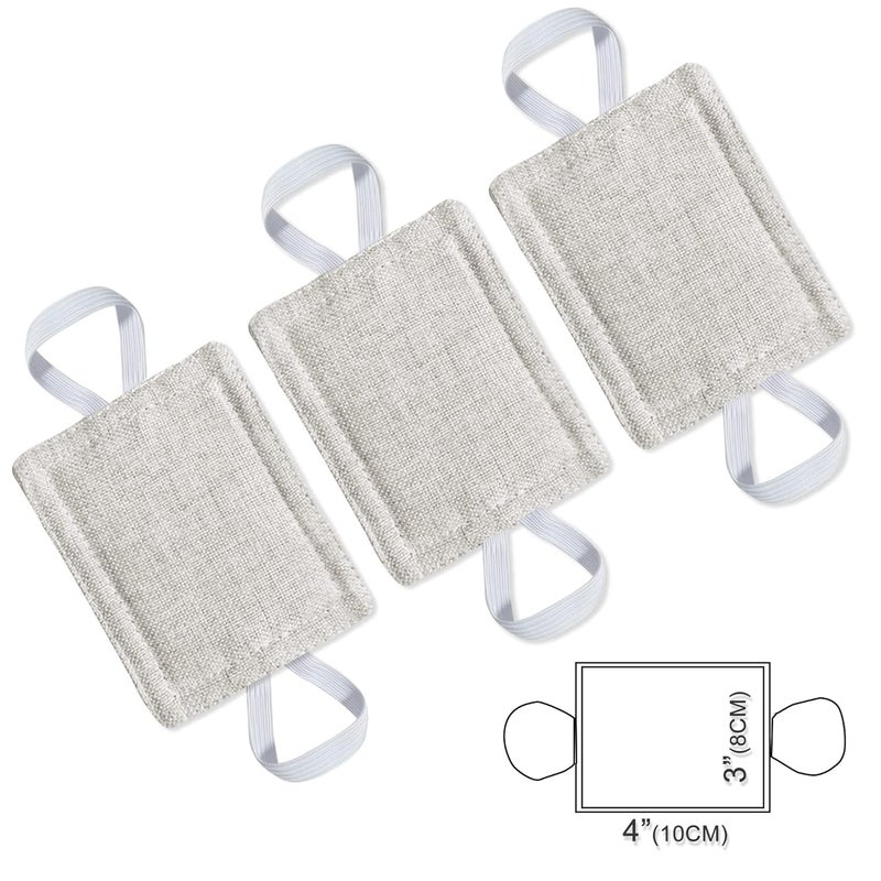 warmtone Door Silencer Quiet Door Closer Cushion, Padded Door Latch Cover for Nursery, Baby, Light Sleepers Noise Reduced Prevent from Locking for Toddler Safety - 4 x 3 inch, Natural Colored, Pack-3 - Image 2
