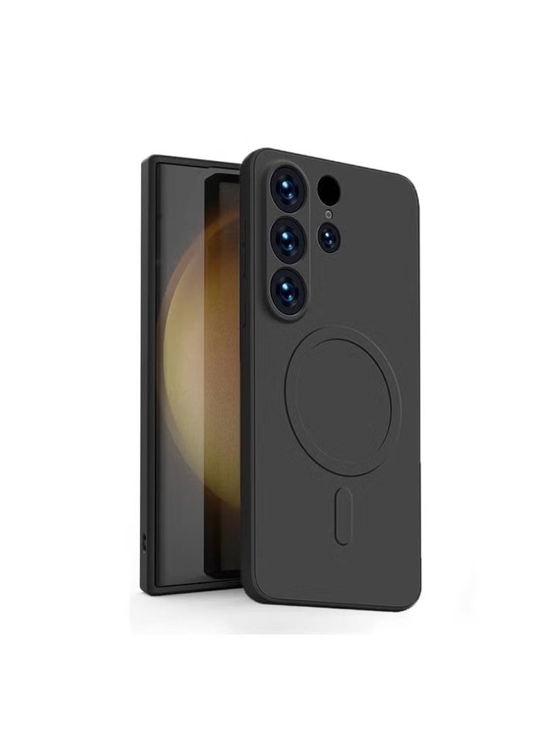 for Samsung Galaxy S25 Ultra Case MagSafe Compatible Military Grade Shockproof Magnetic Cover - Slim Thin Silky Liquid Silicone Full Protection Phone Case - Image 1