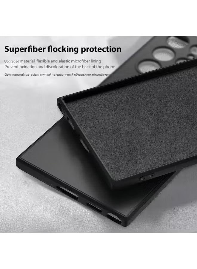 جراب هاتف Samsung Galaxy S25 Ultra متوافق مع MagSafe من الدرجة العسكرية ومضاد للصدمات ومغناطيسي - جراب هاتف رفيع وحريري من السيليكون السائل للحماية الكاملة - Image 5