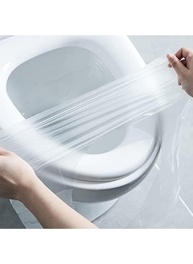 30 pcs Disposable Toilet Seat Covers Portable Waterproof Design Suitable for Kids and Pregnant Women, Each Piece Individually Wrapped - Toilet Seat Cover - Bathroom Cabin Cover - Toilet Seat Cover - 50pcs Disposable Toilet Seat Covers Plastic Antibacterial Waterproof Portable for Kids, Pregnant Women, Travel, Hospital, Public Restrooms, Hotel, Individually Wrapped Pocket Size - Toilet Seat Cover - Image 3