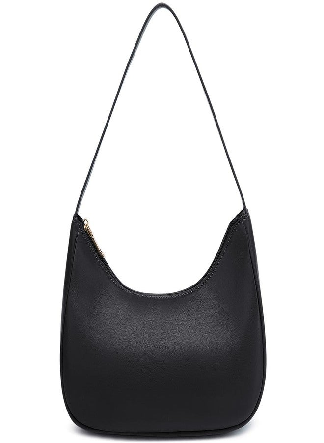 WSRYDJDL Fashion shoulder Bag for Women's Cute Hobo Tote Handbag Mini Clutch Underarm Purse for Daily Use/Work/Travel/Casual Outings (Black) - Image 1
