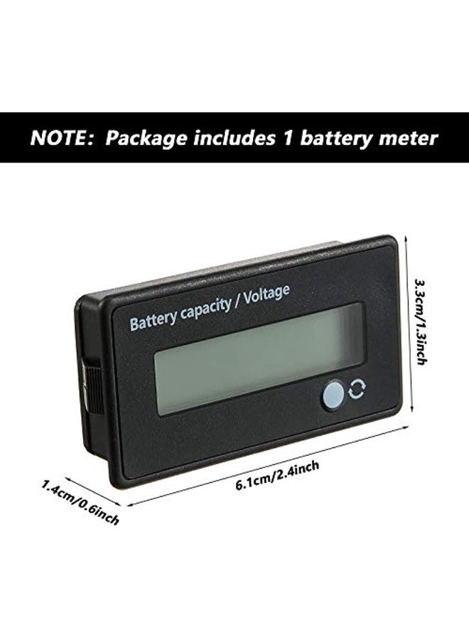 Generic Dc 12V 24V 36V 48V 72V Battery Meter With Alarm Battery Tester Battery Capacity Voltage Indicator Battery Display Monitors Lead Acid And Lithium Ion Battery Indicator Green  - Image 2