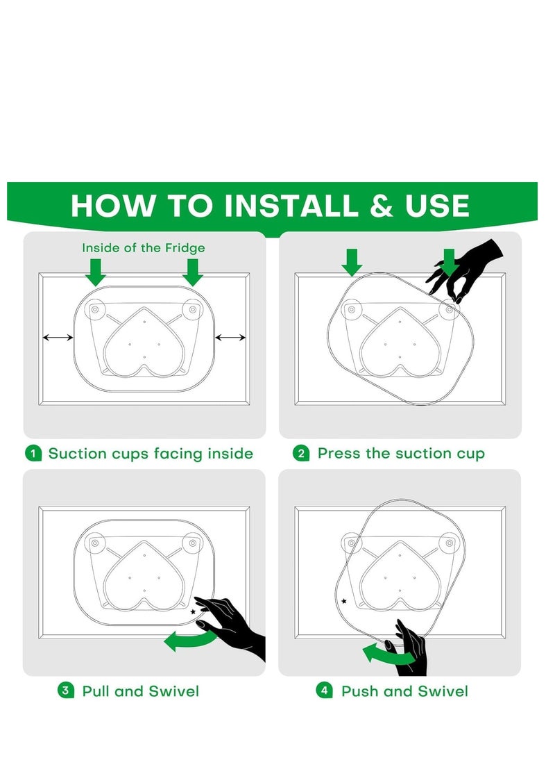 Zikra Square Lazy Susan for Refrigerator, 1Pcs 360 Rotating Lazy Susan Turntable Organizer, Transparent Countertop Condiment Storage Rack, for Kitchen, Cabinet, Bathroom Makeup Vanity - Image 4