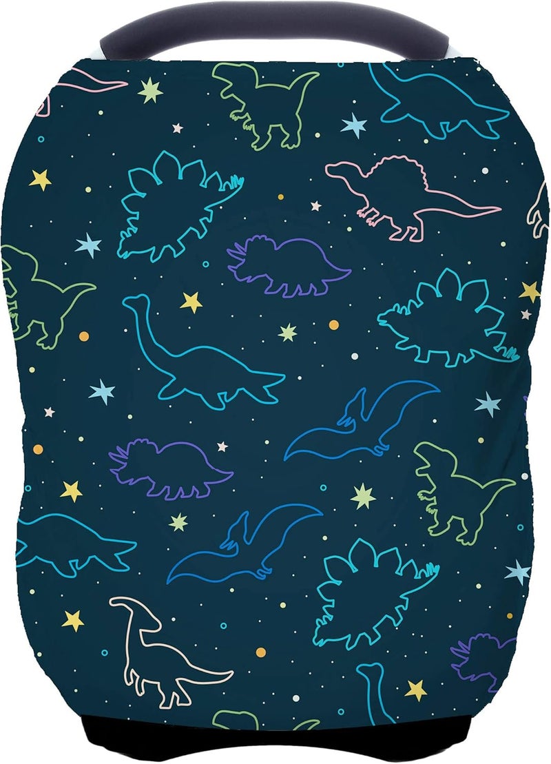 ByeBye Calorie Car Seat Covers Canopy Cover - Multi-use Cover Carseat Canopy, Breathable Breastfeeding Cover, Car Seat Covers for Babies, Boys & Girls Shower Gifts - Image 1