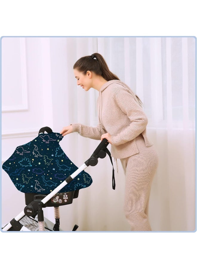 ByeBye Calorie Car Seat Covers Canopy Cover - Multi-use Cover Carseat Canopy, Breathable Breastfeeding Cover, Car Seat Covers for Babies, Boys & Girls Shower Gifts - Image 5