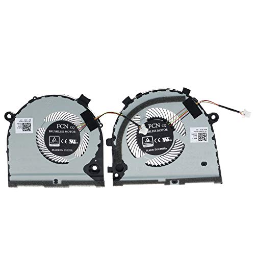 TRADOCK Replacement CPU & GPU Cooling Fan for Dell G3-3579 Gaming 0GWMFV 0TJHF2 FKB6 FKB7 DFS481105F20T DFS551205ML0T DC28000KUF0 DC28000KVF0 DC 5V 0.5A - Image 1