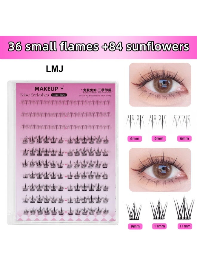 120 مجموعات من الرموش المجزأة ، مع الغراء الخاص بها ، يتم خلط النمطين ومطابقتهما لإنشاء عيون جميلة ، بحيث يتم تكبير العيون بشكل طبيعي وسهلة الارتداء وسريعة الإزالة. من السهل إنشاء شكل ساحر ، مقاوم للماء ، مقاوم للعرق ومقاوم للزيت ، لا تخاف من درجات الحرارة المرتفعة ، بحيث تكون مليئا بالطاقة والأرواح! - Image 2