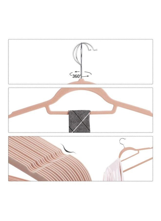 Generic - 30 Pack Coat Wire Hangers For Clothes Clothes Hangers Adult Coathangers Pink Wire Coat Hanger Space Saving plastics Hangers Non Slip 17.7 Inch Ultra Thin for Standard Size Suits, Shirts, Pants, Skirt - Image 1