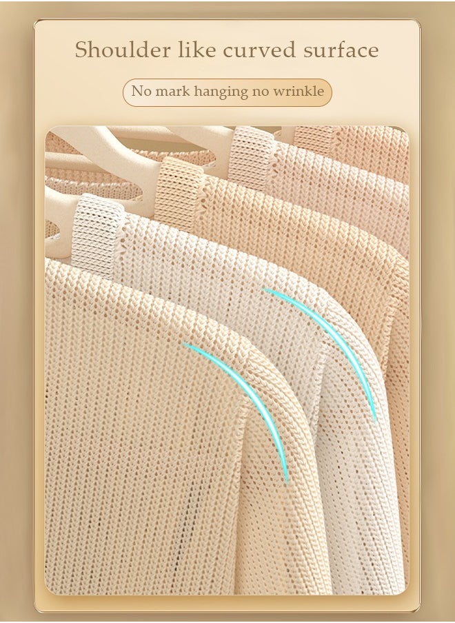 Generic - 30 Pack Coat Wire Hangers For Clothes Clothes Hangers Adult Coathangers Pink Wire Coat Hanger Space Saving plastics Hangers Non Slip 17.7 Inch Ultra Thin for Standard Size Suits, Shirts, Pants, Skirt - Image 1
