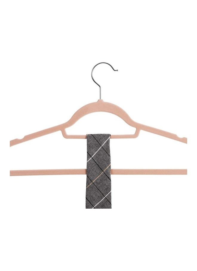 Generic - 30 Pack Coat Wire Hangers For Clothes Clothes Hangers Adult Coathangers Pink Wire Coat Hanger Space Saving plastics Hangers Non Slip 17.7 Inch Ultra Thin for Standard Size Suits, Shirts, Pants, Skirt - Image 1