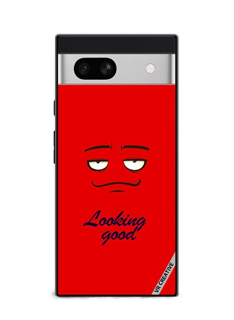 Protective Case Cover For Google Pixel 7a Looking Good Face Design Multicolour