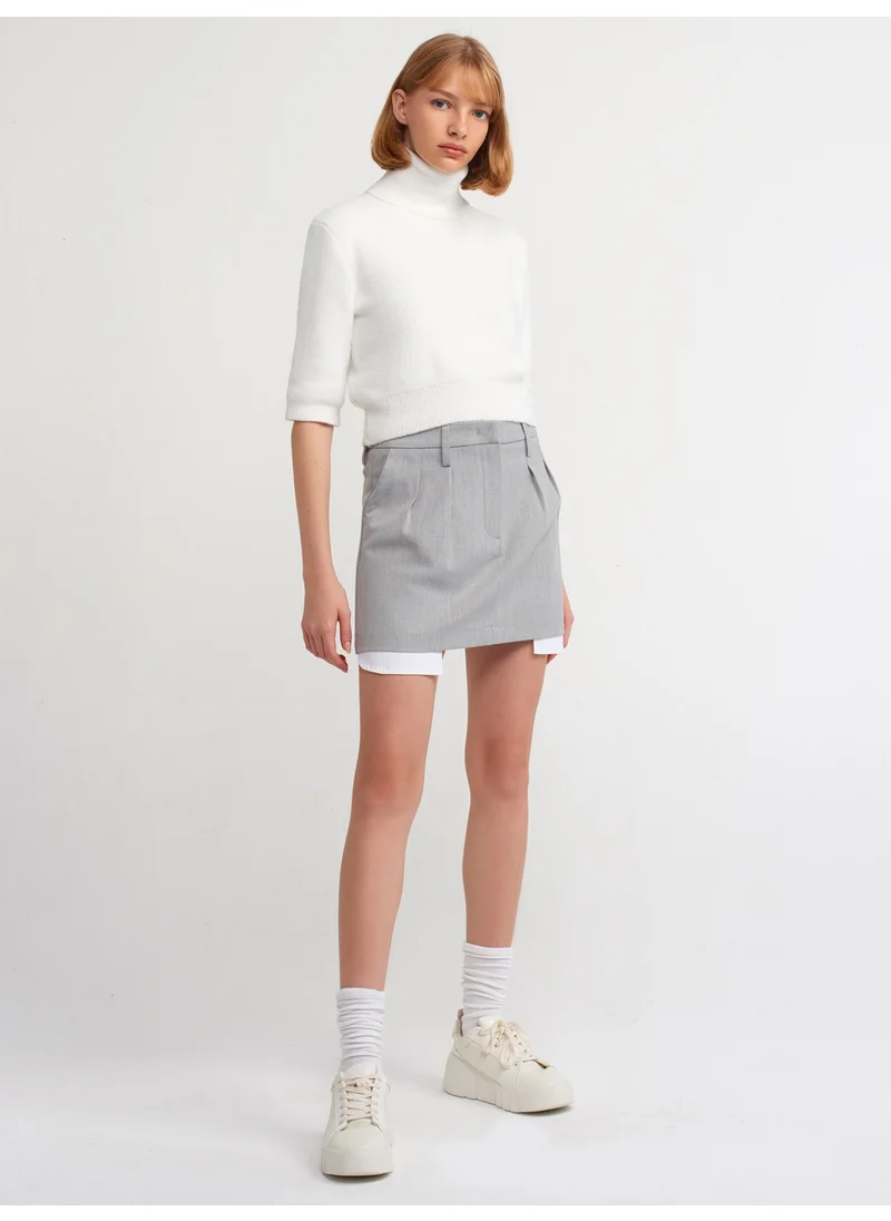 ديلفين 80809 Mini Skirt-Grey